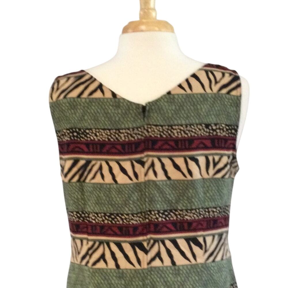 Kathie Lee Collection Multi-Print S/L V-Neck Dres… - image 8